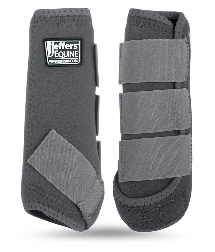 Jeffers Protective Horse Boots, Solid Colors - JEF2LM - Small - Grey - 2 ct - 5