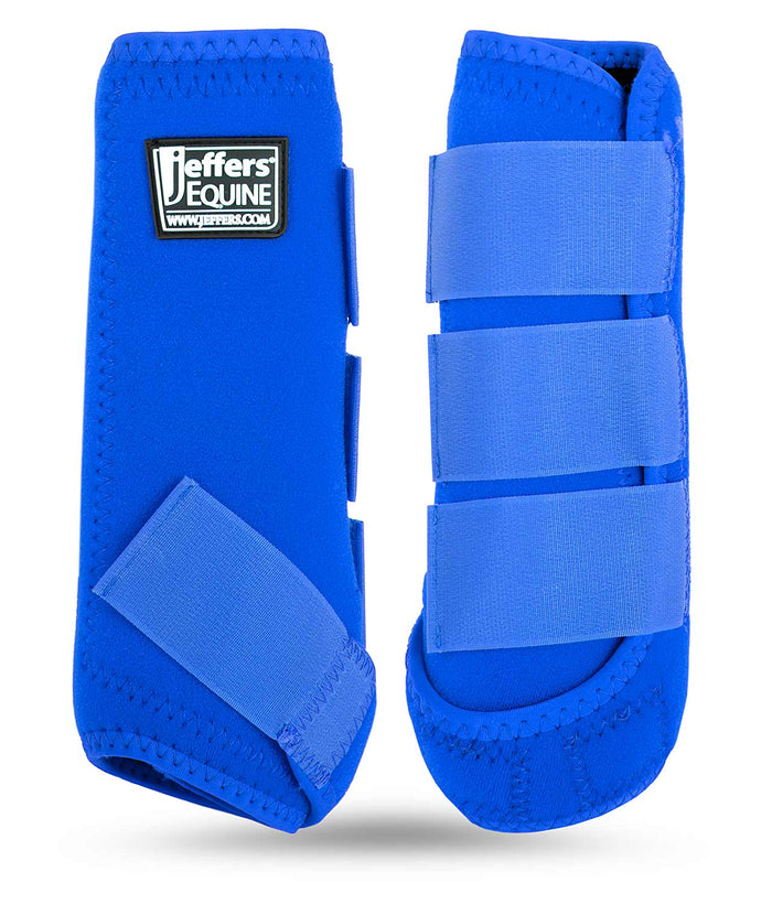 Jeffers Protective Horse Boots, Solid Colors - JEF2LQ - Small - Blue - 2 ct - 6