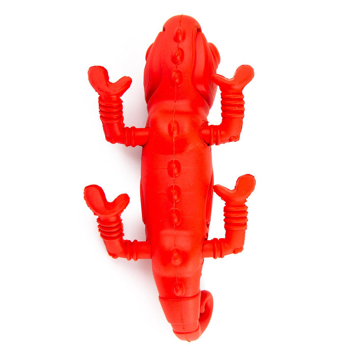 Jeffers Red Chameleon Natural Eco - Friendly Rubber Dental Dog Chew Toy for Medium Chewers - I7QF - Red - Medium - 1 - 8