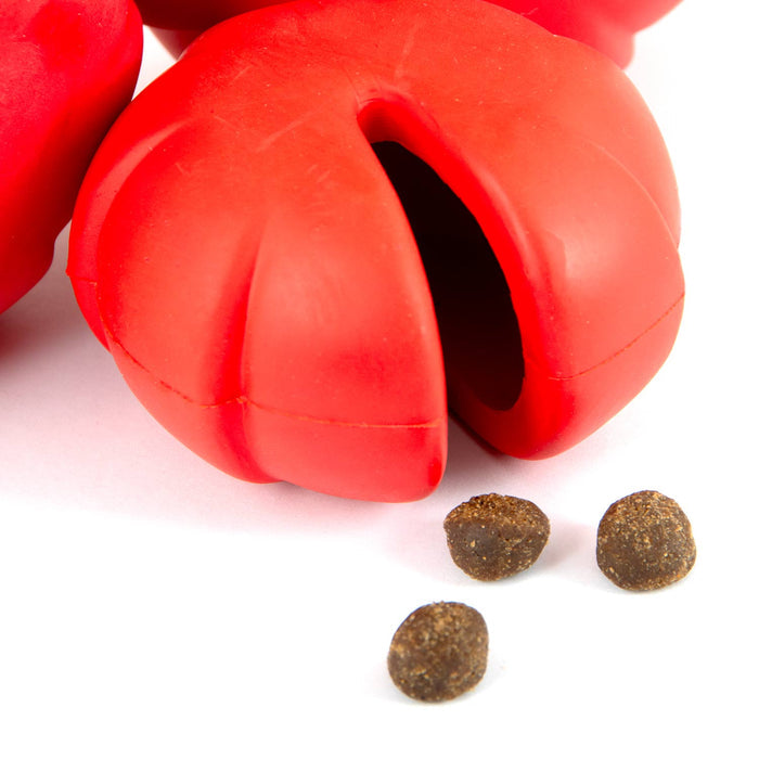 Jeffers Red Millipede Natural Rubber Treat Dispensing Dental Dog Chew Toy - I7RK - Red - Small - 1 - 5