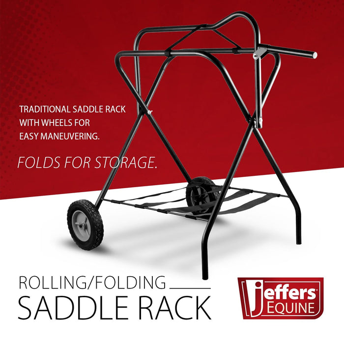 Jeffers Rolling Folding Saddle Rack - IAZJ - 3