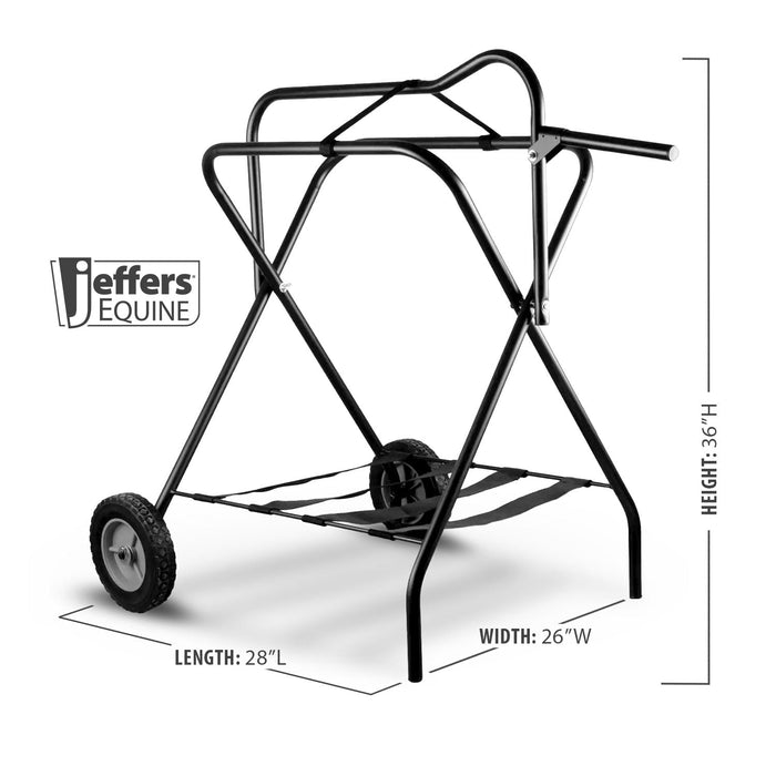Jeffers Rolling Folding Saddle Rack - IAZJ - 4