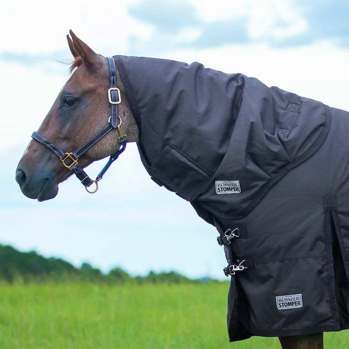 Jeffers Romper Stomper Neck Rug for Horses, 1680D, 240g Fill, Brown - JEF2BF - Brown - Small (69" - 72") - 1