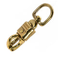 Jeffers Round Eye Brass Panic Snap, 3/4" x 3 - 5/8" - IAB6 - 3/4”W x 3 - 5/8”L - Single - 1