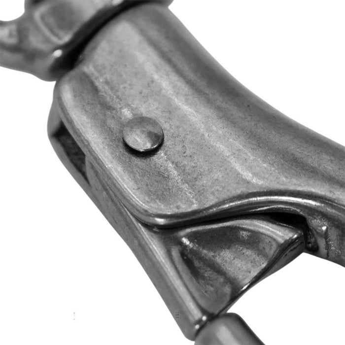 Jeffers Round Eye Bull Snap - IABP - Nickel - Plated - 4" L - Single - 2