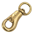 Jeffers Round Eye Bull Snap - IABQ - Solid Brass - 3 - 3/4" L - Single - 3