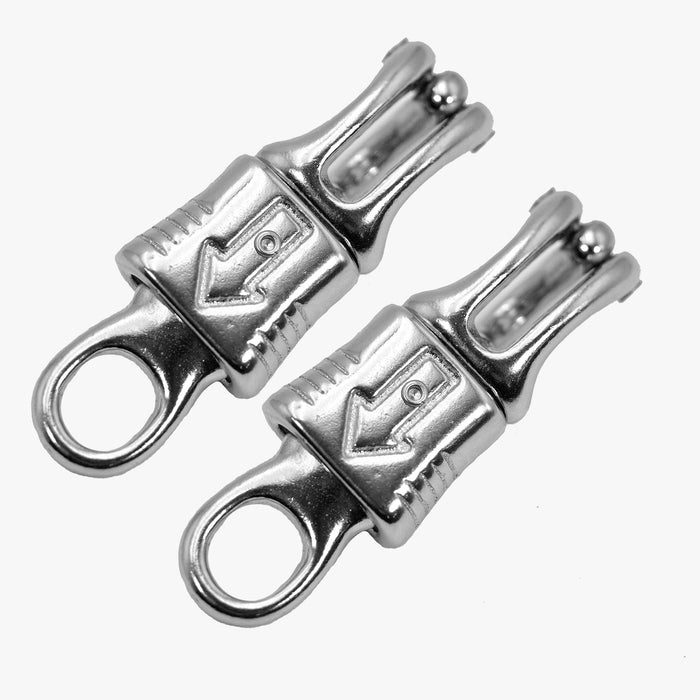 Jeffers Round Eye Panic Snap, 3 - 7/8"L - IAC1-2 - 1/2" x 3 - 7/8" - 2 Pack - 4