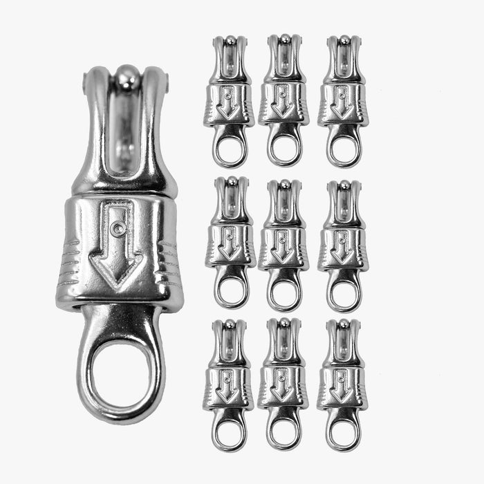 Jeffers Round Eye Panic Snap, 3 - 7/8"L - IAC1-10 - 1/2" x 3 - 7/8" - 10 Pack - 7