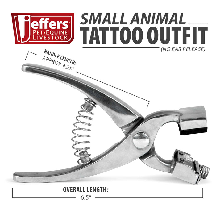 Jeffers Small Animal Tattoo Outfit with Roll - On Ink - JISD-KIT - Without Ear Release - 4