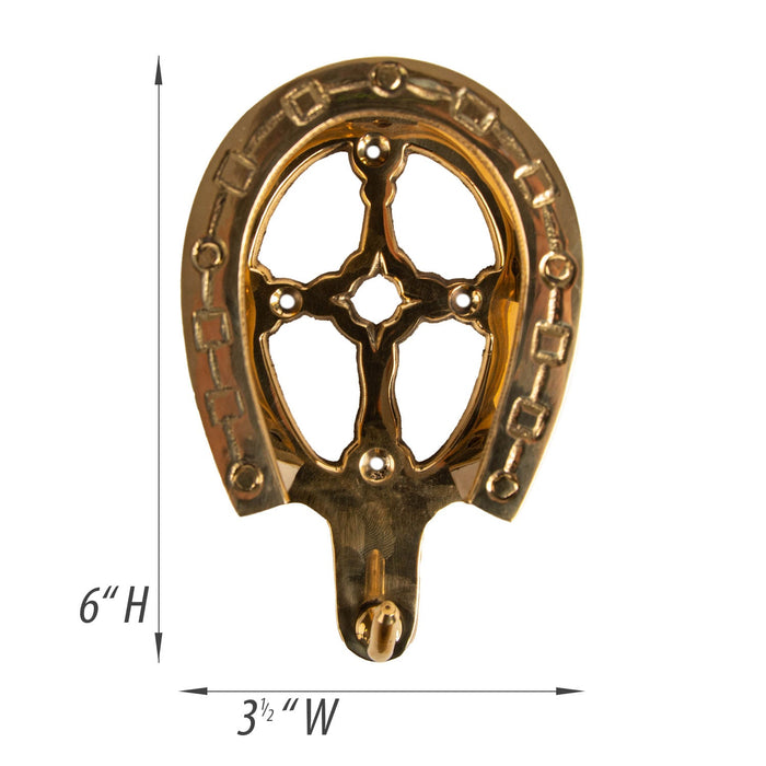 Jeffers Solid Brass Horse Bridle & Tack Wall Mounted Bracket - IAD6 - 1 - 6