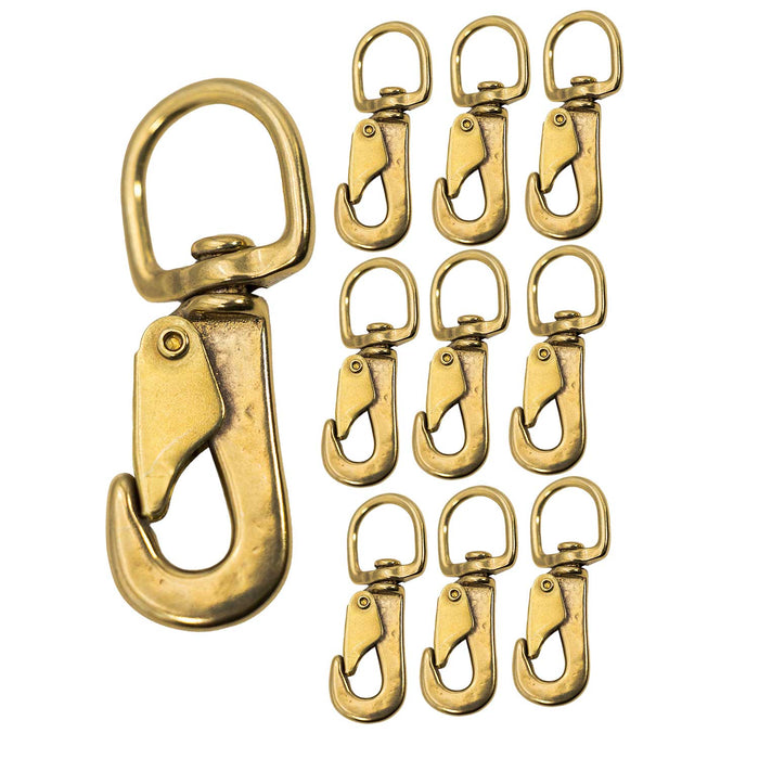 Jeffers Solid Brass Spring Snap