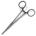 Jeffers Stainless Steel Artery Forceps/Needle Holder with Locking Mechanism, Curved or Straight Tip - JIF2 - Straight 6" - 1