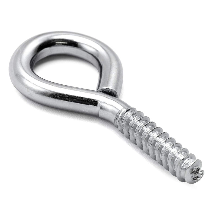 Jeffers Steel Wire Eye Hook Screws for Barn & Stable, 10 Pack - IACW - 2