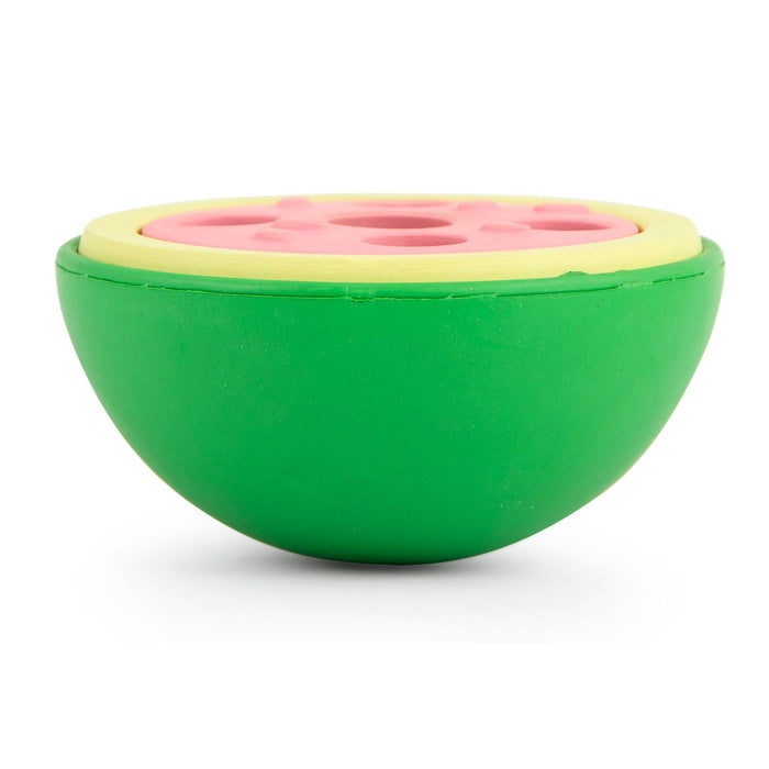 Jeffers Watermelon Natural Rubber Treat Dispensing Dog Dental Chew Toy with Vanilla Scent - I7QU - Multi - Small - 1 - 8