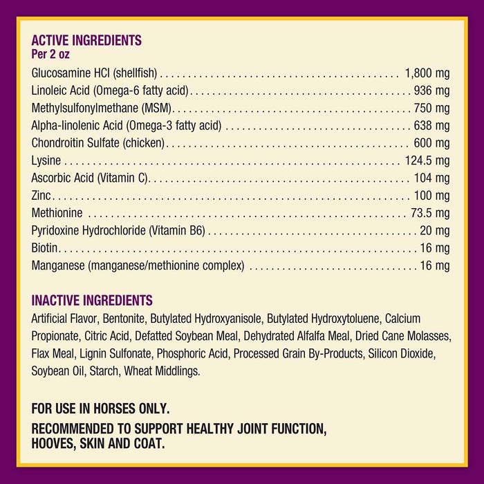 Joint Combo Hoof & Coat Supplement for Horses - FAJ9 - 8 lb (64 servings) - Cinnamon Apple - 7