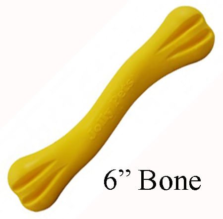 Jolly Bone Rugged Chew Toy for Dogs - H7DA - 6" - Yellow - 2