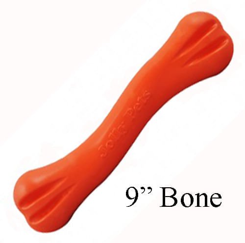 Jolly Bone Rugged Chew Toy for Dogs - H7DC - 9" - Orange - 4