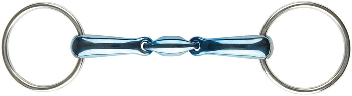 JP Korsteel Blue Steel Oval Link Loose Ring Snaffle Bit - 0V4LG - 4.5 in - 1