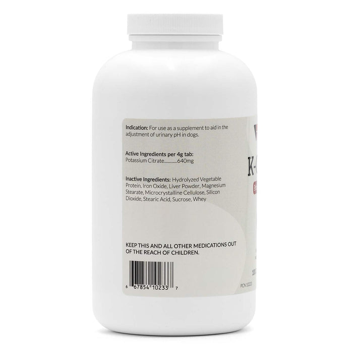 K - CIT - V Potassium Citrate for Dogs, 100 Chewable Tablets - 015VBI-KCV100 - 640 mg x 100 ct - 2