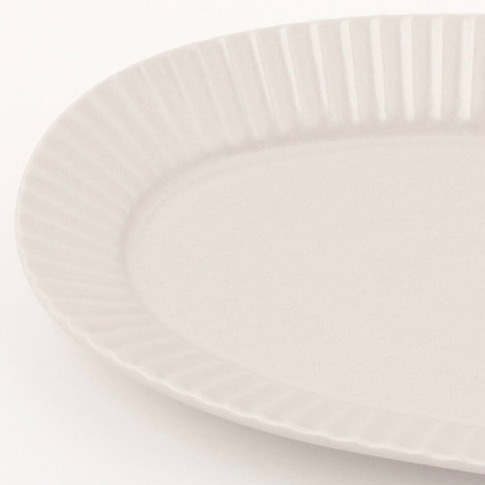 Kachosen Oval Platter With Folding-Fan Pattern Large