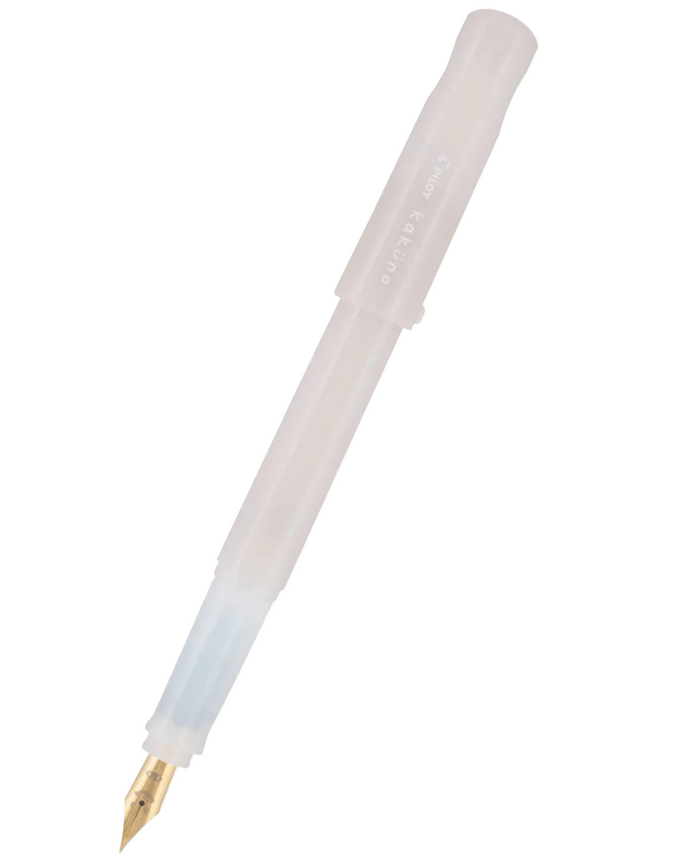 kakuno madoromi  Fountain Pen | Medium Gold Nib | White