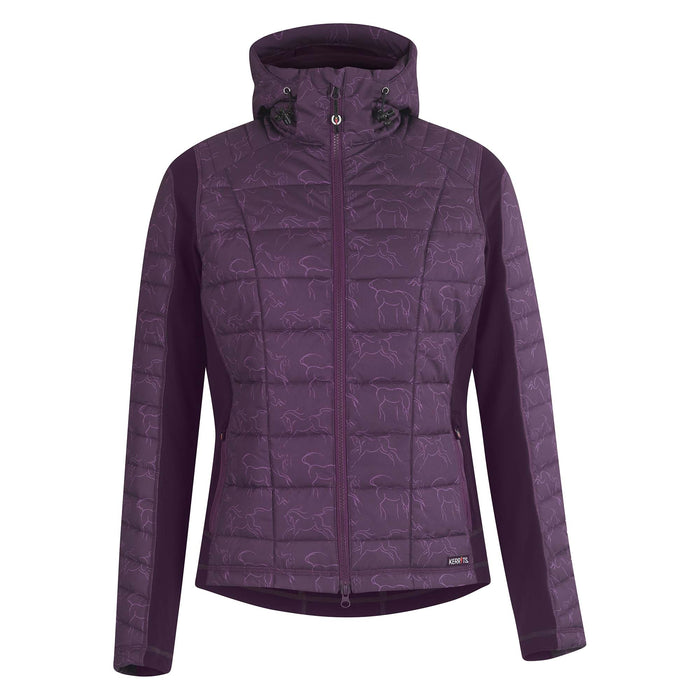 Kerrits Women's Heads Up Winter Whinnies Quilted Riding Jacket - KT2G4 - XSmall - Raisin - 2