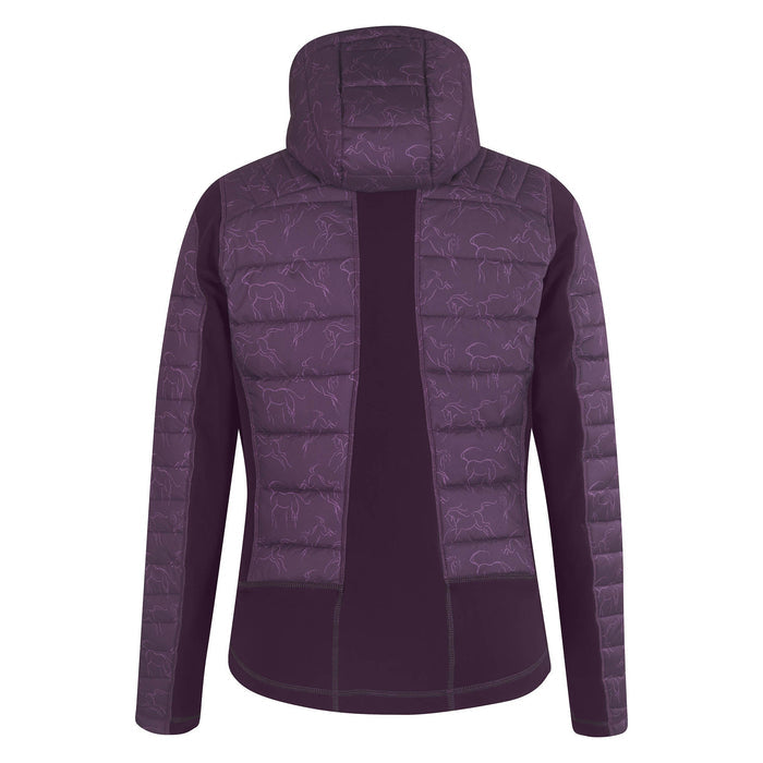 Kerrits Women's Heads Up Winter Whinnies Quilted Riding Jacket - KT2G4 - XSmall - Raisin - 3