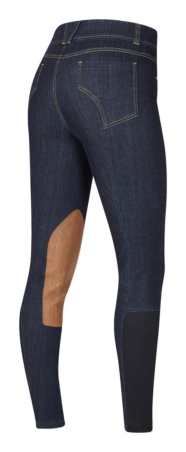 Kerrits Women's Stretch Denim Knee Patch Riding Breeches - KT242 - Small - 8