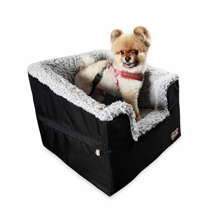 K&H Pet Products Bucket Booster Pet Seat, Rectangle, Knockdown - PCFK - Black/Gray - Small - 8