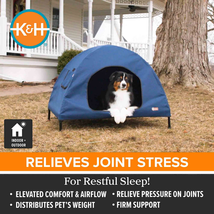 K&H Pet Products Original Pet Cot House - PCGJ - Navy Blue - Large - 3