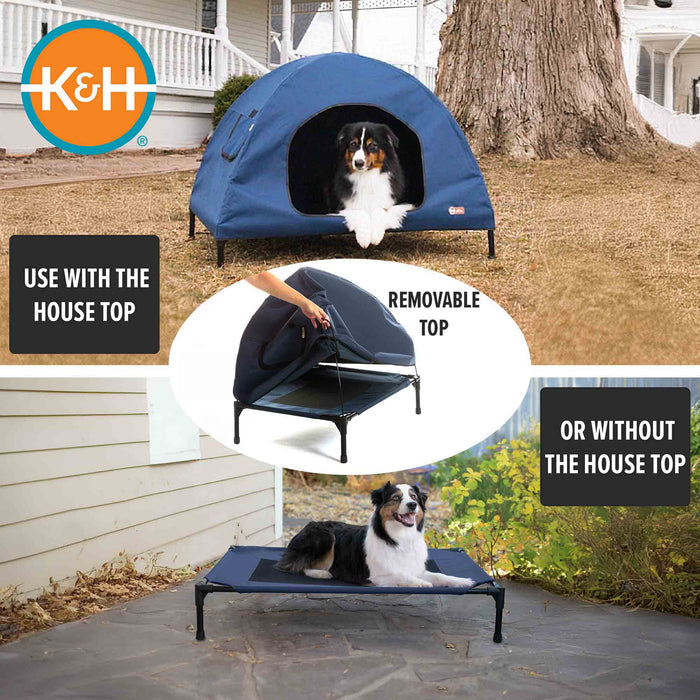 K&H Pet Products Original Pet Cot House - PCGJ - Navy Blue - Large - 5
