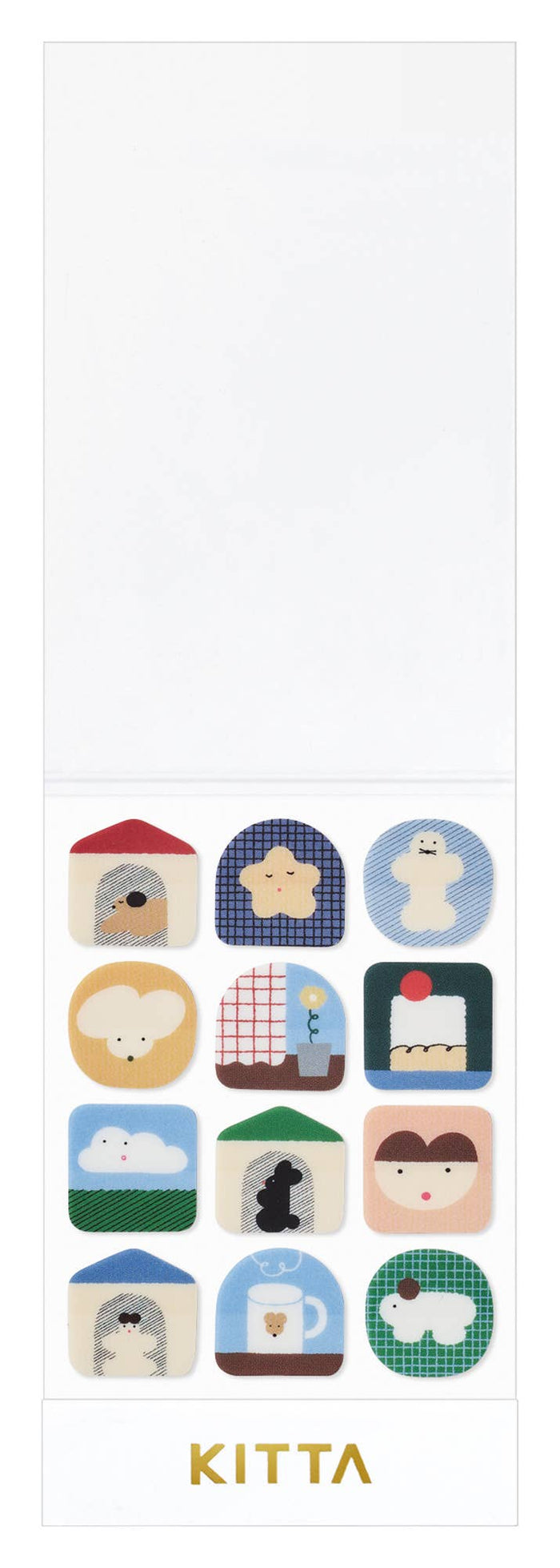 KITTA Portable Stickers | Clear Small | Home
