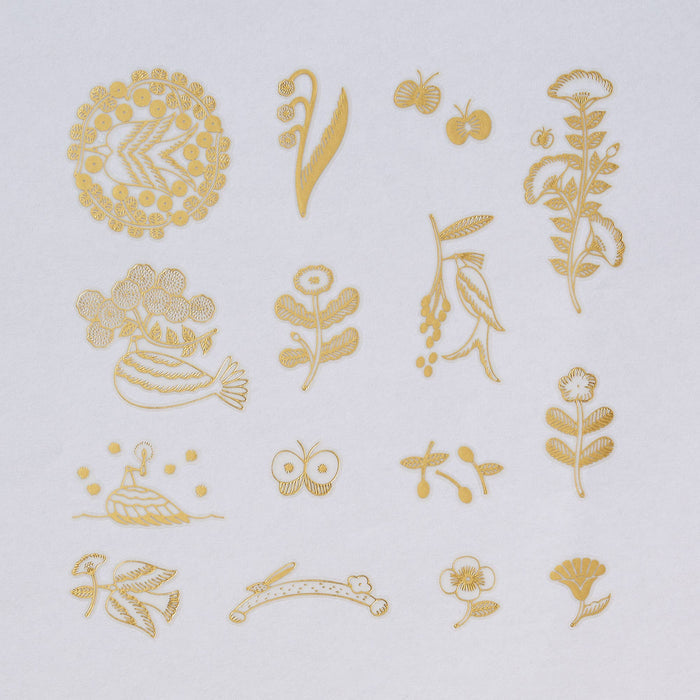 KITTA Transfer Flake Stickers | Gold Foil