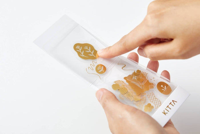 KITTA Transfer Flake Stickers | Gold Foil