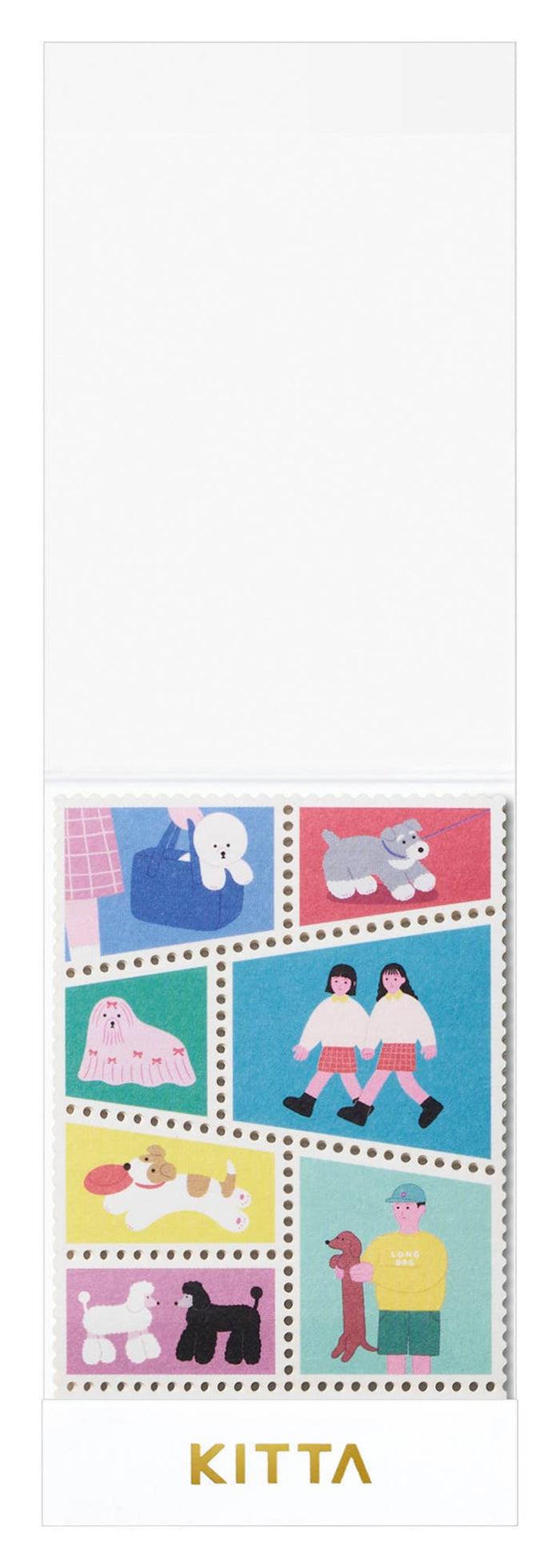 KITTA Washi Postage Style Stamps | Doggy