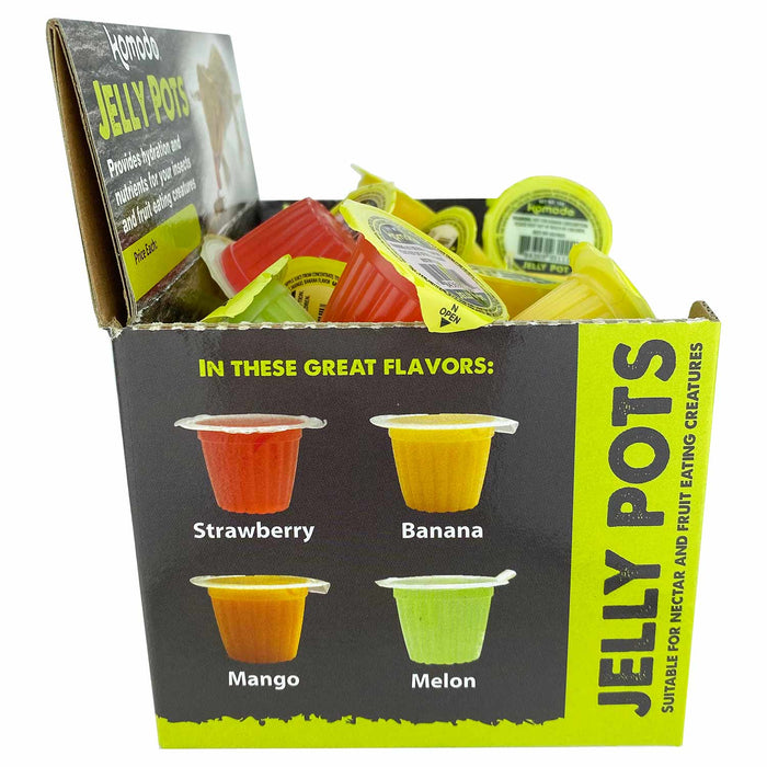 Komodo Jelly Pots, Fruit Mix - MR1FJ - assorted mango, strawberry, banana, melon - 40 - 5
