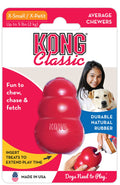 KONG Classic Dog Toy - K93F - XS Red Kong, 2.25" - Single - 1