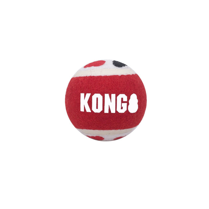 KONG Signature Fetch Dog Toy Balls, Multi - Pack - K911P - Medium - 2.5"D - 4 pk - Assorted - 4