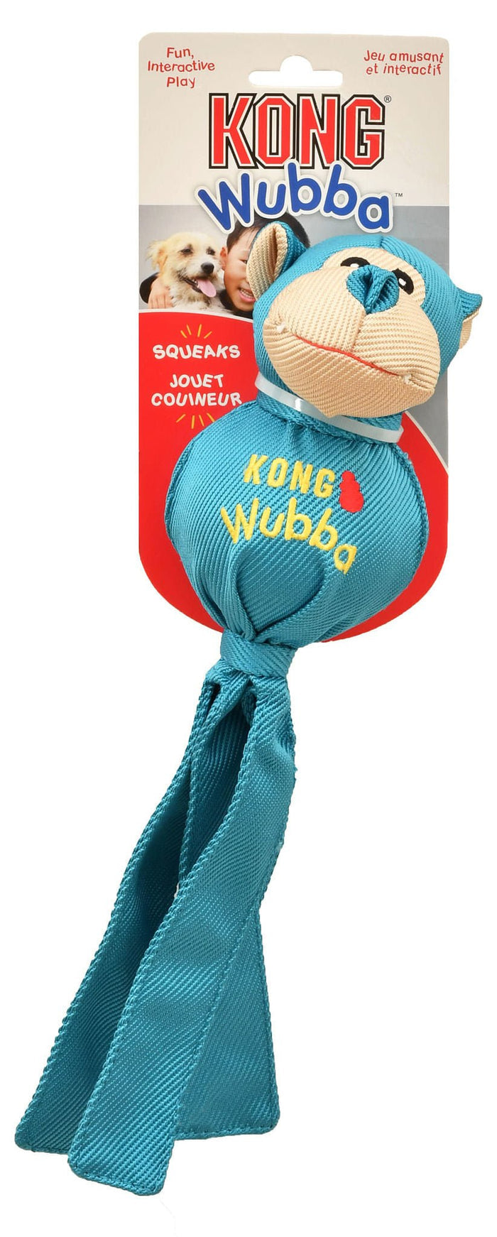 KONG Wubba Ballistic Friends Durable Squeaker Dog Toys - K9WH - Large Wubba Friends - 4