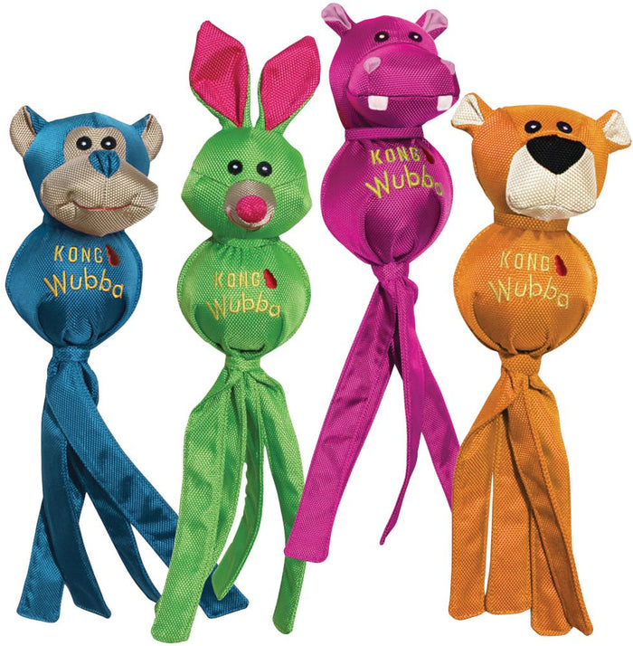 KONG Wubba Ballistic Friends Durable Squeaker Dog Toys - K9WH - Large Wubba Friends - 6