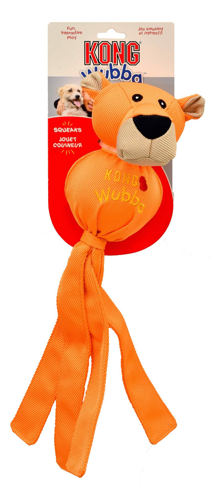 KONG Wubba Ballistic Friends Durable Squeaker Dog Toys - K9WJ - X - Large Wubba Friends - 7