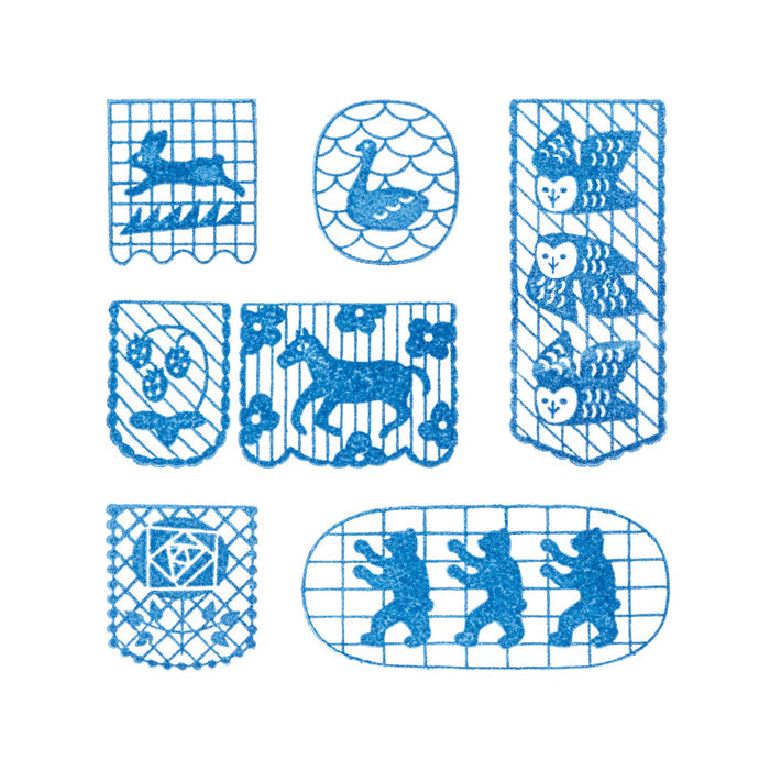 KORI JIRUSHI Clear Stamp | 6 Pc Set  | Flags