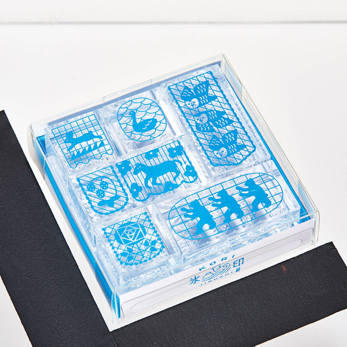 KORI JIRUSHI Clear Stamp | 6 Pc Set  | Flags