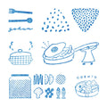 KORI JIRUSHI Clear Stamp |  6 Pc Set | Meal set