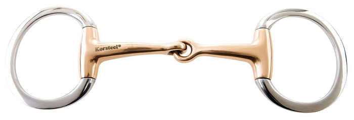 Korsteel Copper Mouth Eggbutt Snaffle Bit - KO1GB - 1