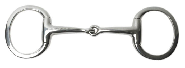 Korsteel Med Weight Solid Mouth Eggbutt Snaffle Bit - KO1GC - 1