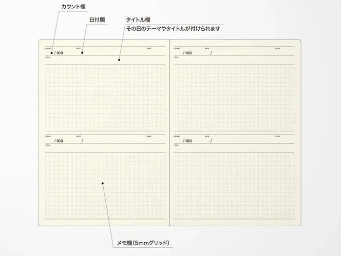 Laconic 100 Days Notebook