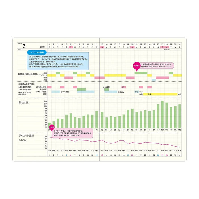 Laconic Gantt Chart Notebook