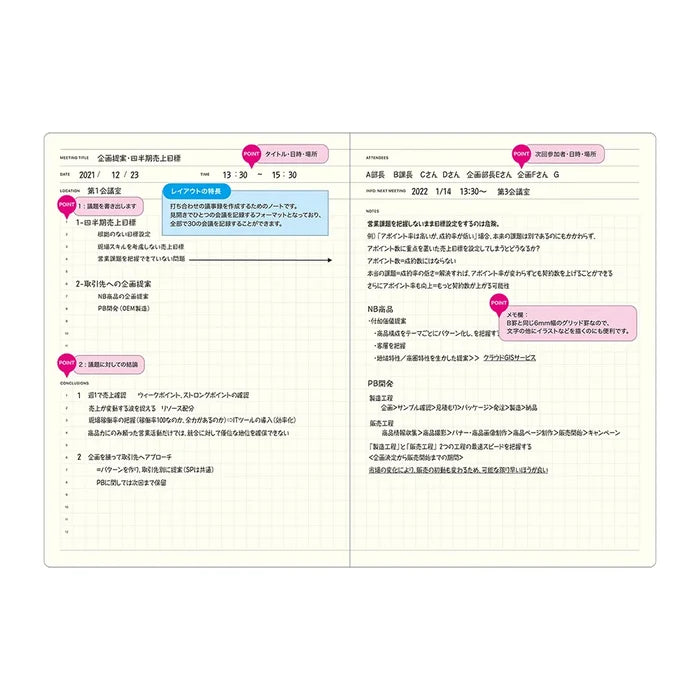 Laconic Meeting Notebook