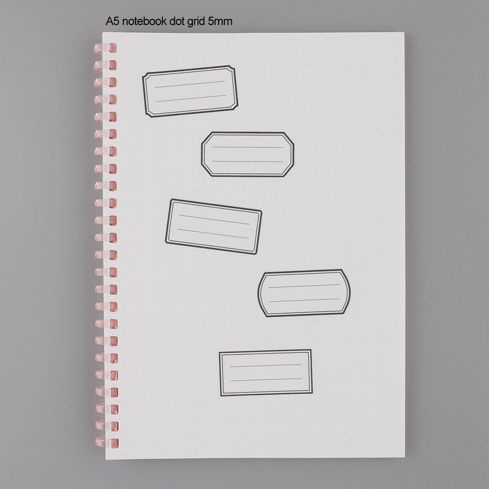 LAOMiS Black Frame Label Writable Washi
